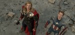 THOR (Chris Hemsworth) (L) and CAPTAIN AMERICA (Chris Evans) (R)