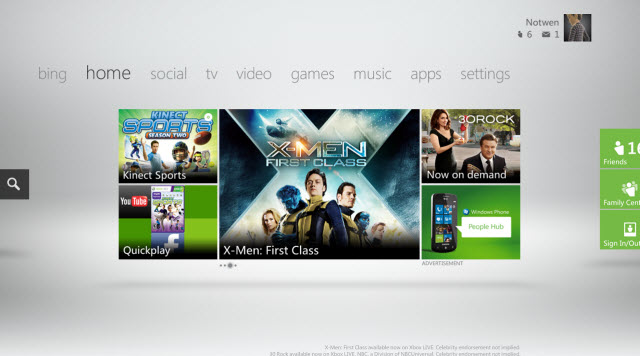 New Xbox Dashboard