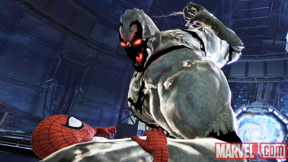 Ultimate spider man вылетает на миссии с веномом